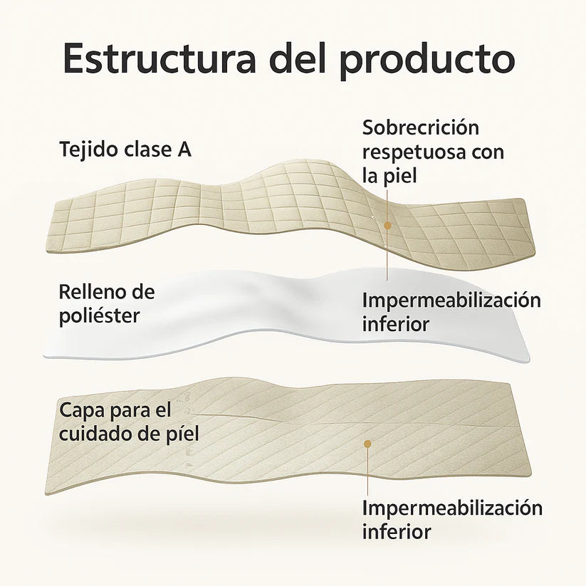 CUBRE COLCHON IMPERMEABLE