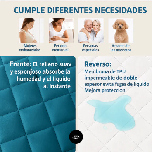 CUBRE COLCHON IMPERMEABLE