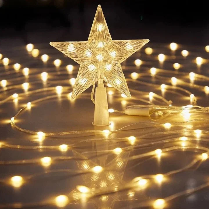 Luces De Navidad Cascada Solar