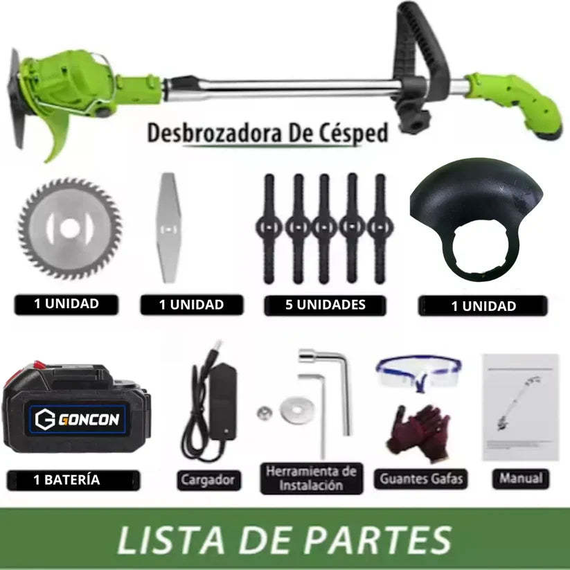 Podadora de cesped inalambrica 2 bateria