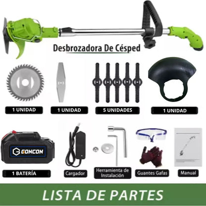 Podadora de cesped inalambrica 2 bateria